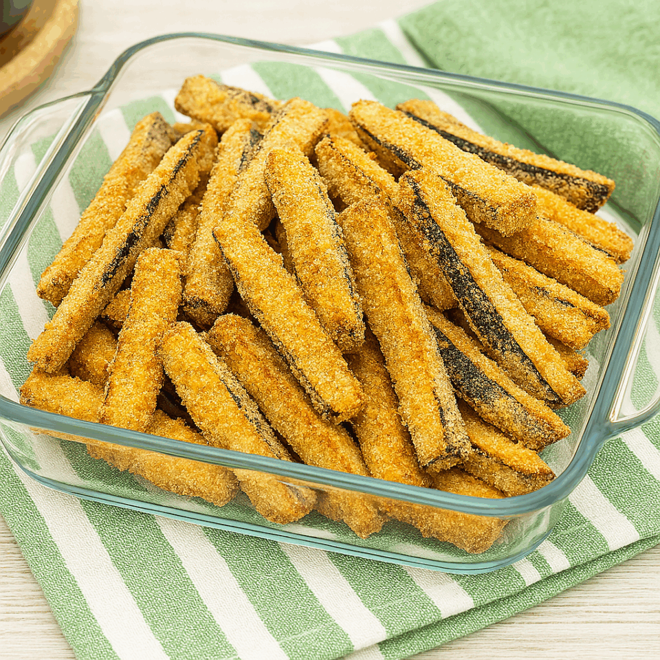 bastoncini di melanzane in friggitrice ad aria