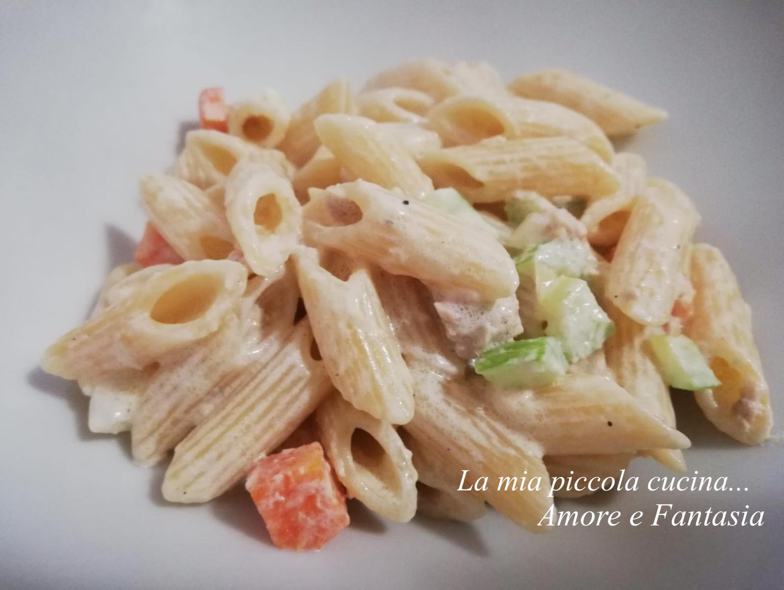Mezze penne cremose con tonno - La mia piccola cucina... Amore e Fantasia