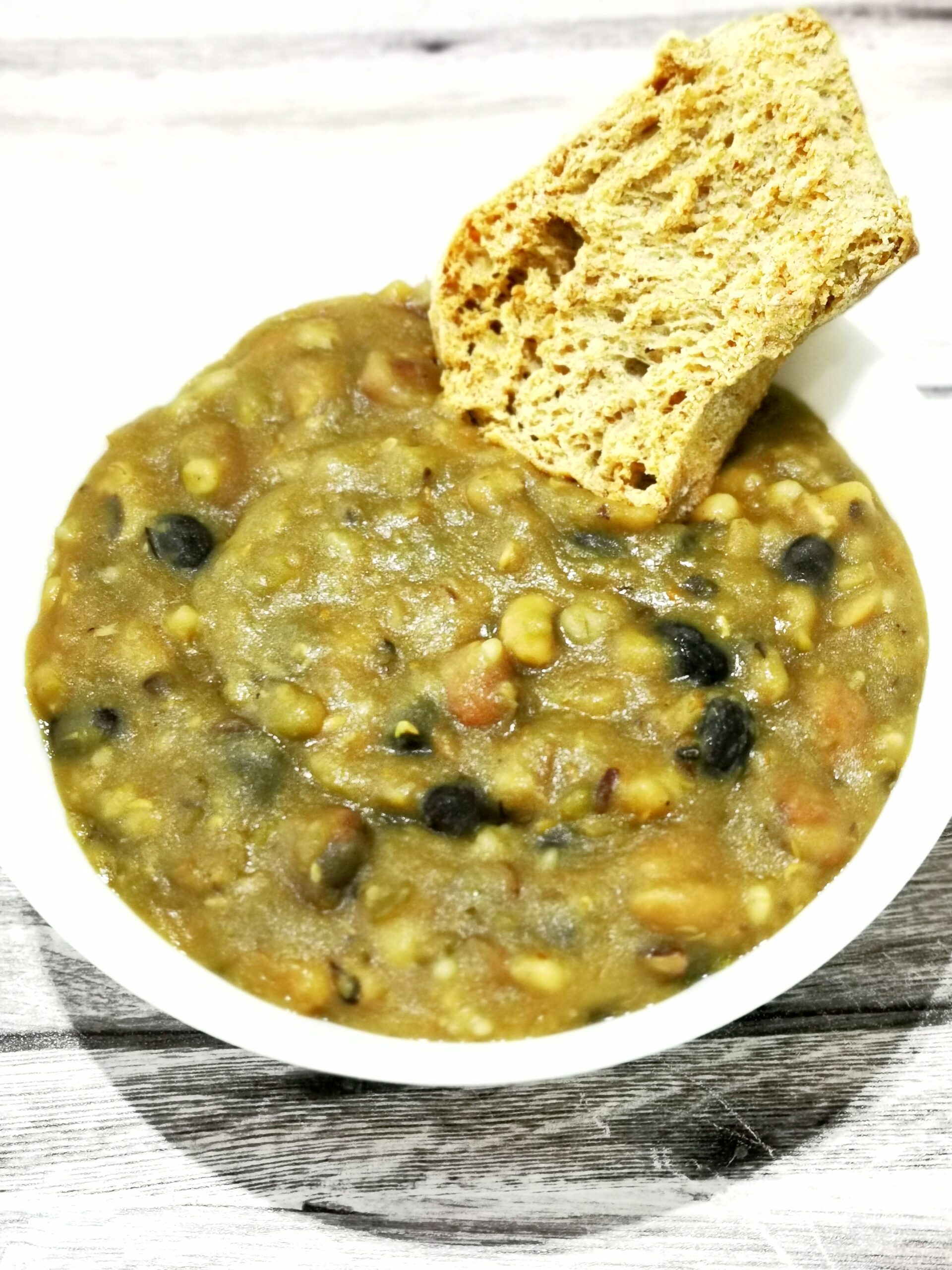 zuppa legumi e cereali senza ammollo