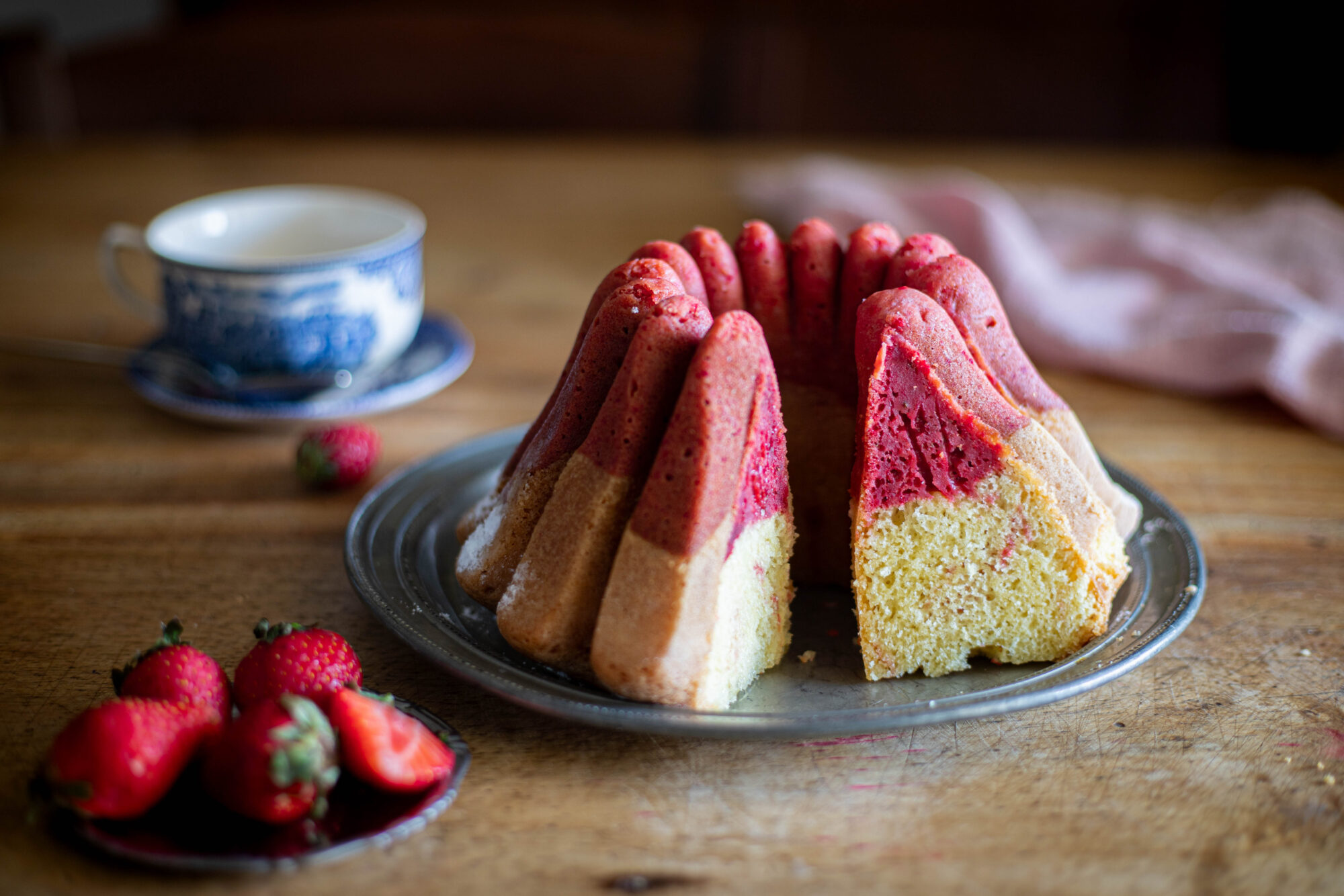 Ciambella bigusto alle fragole