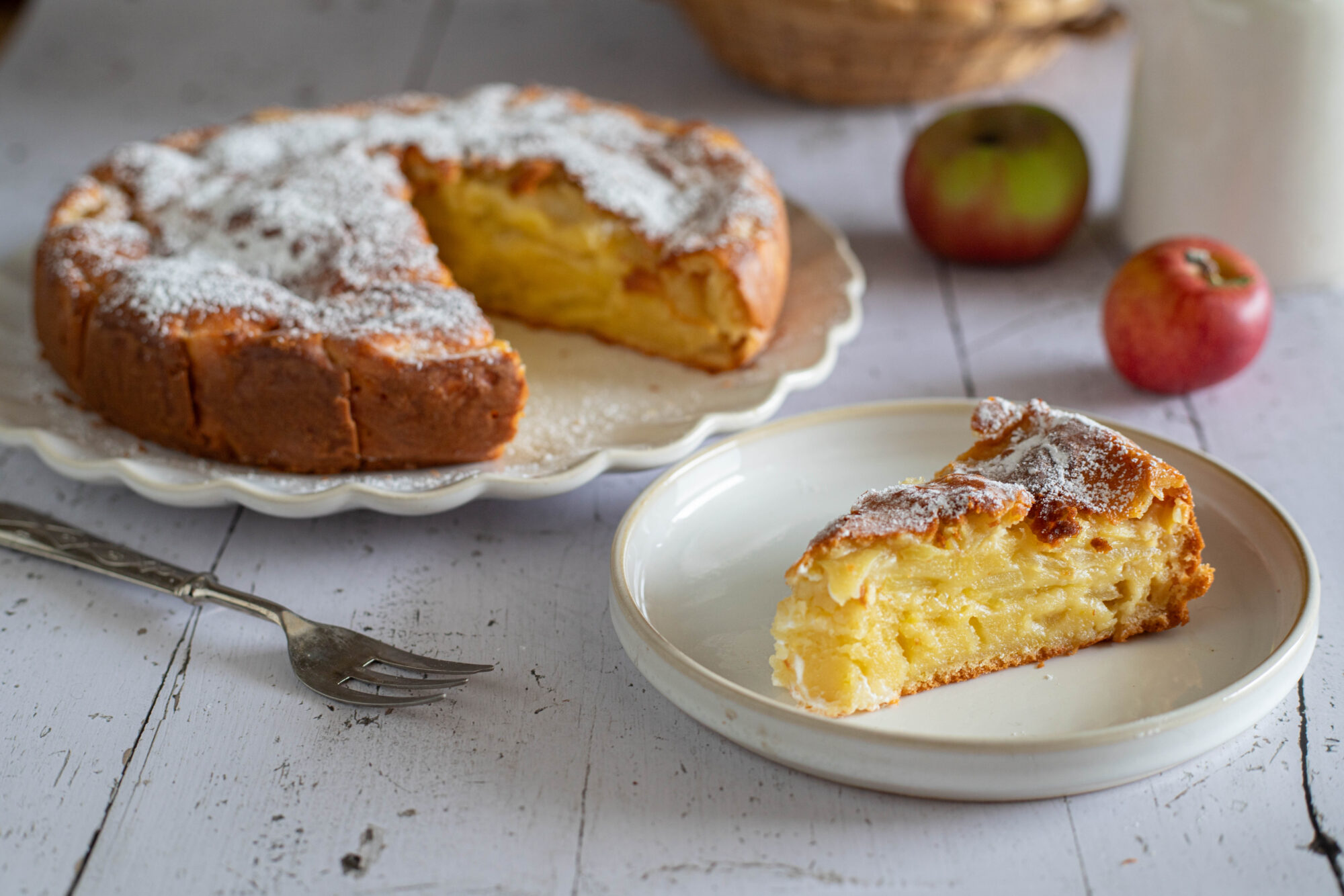 Torta tutta mele cremosa allo yogurt-si scioglie in bocca