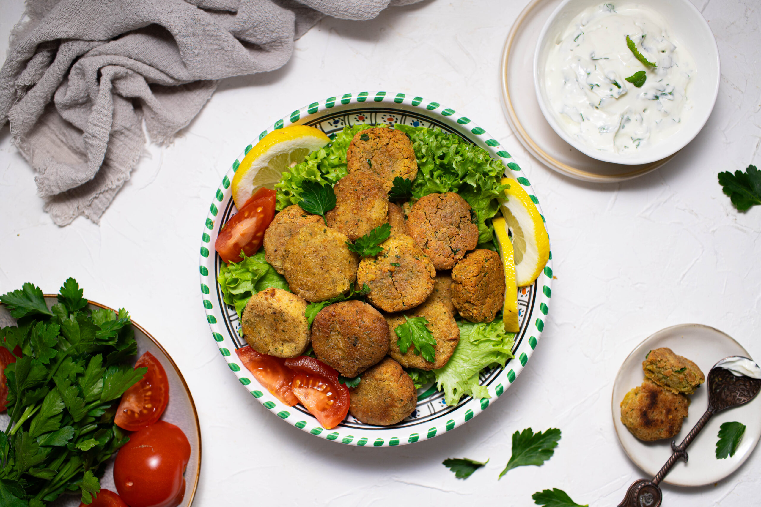 Falafel di ceci precotti in friggitrice ad aria