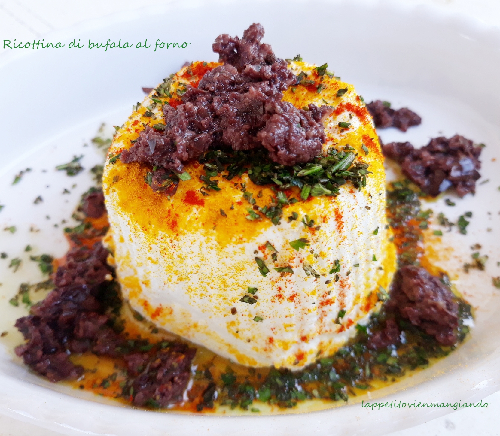 Ricottina di bufala al forno