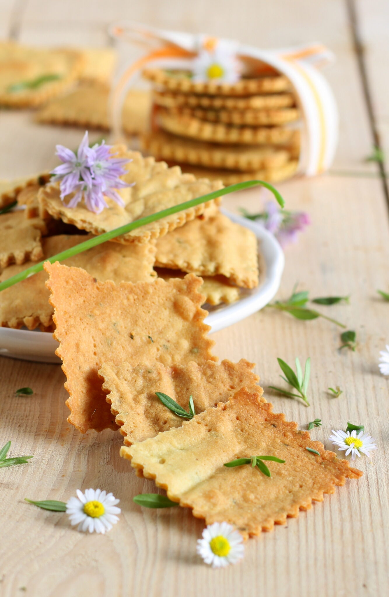 crackers di farina di ceci