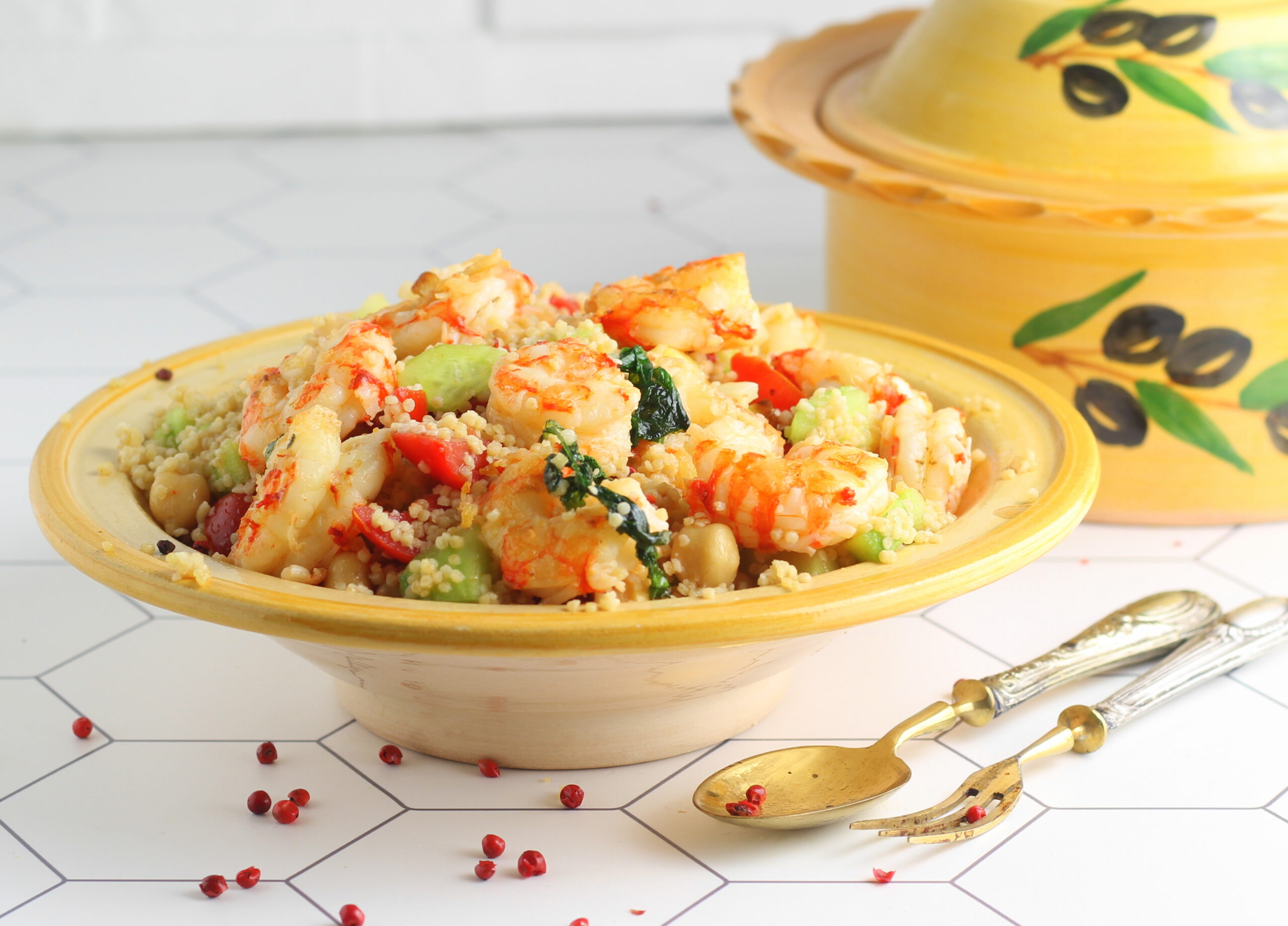 cous cous gamberetti e pomodorini