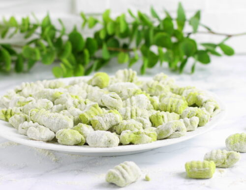 Gnocchi di piselli freschi e farina