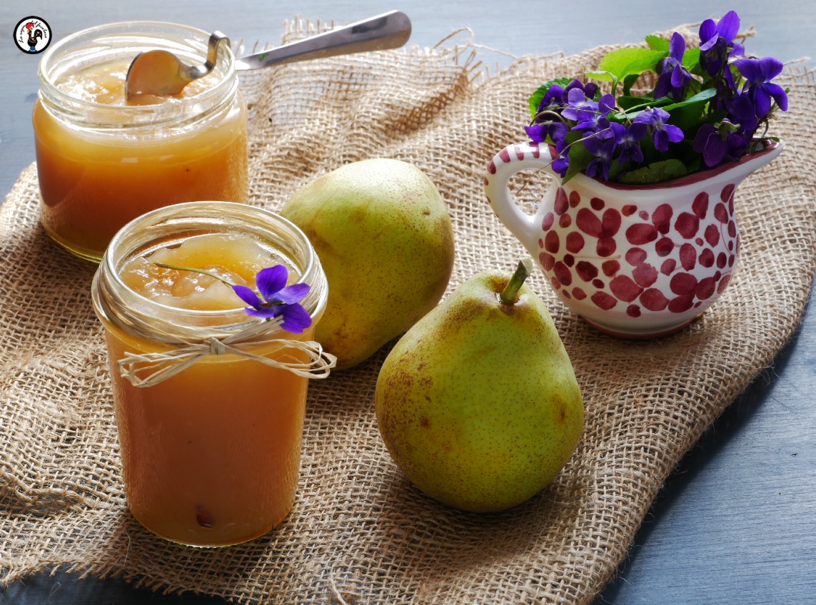 Marmellata di pere alla violetta