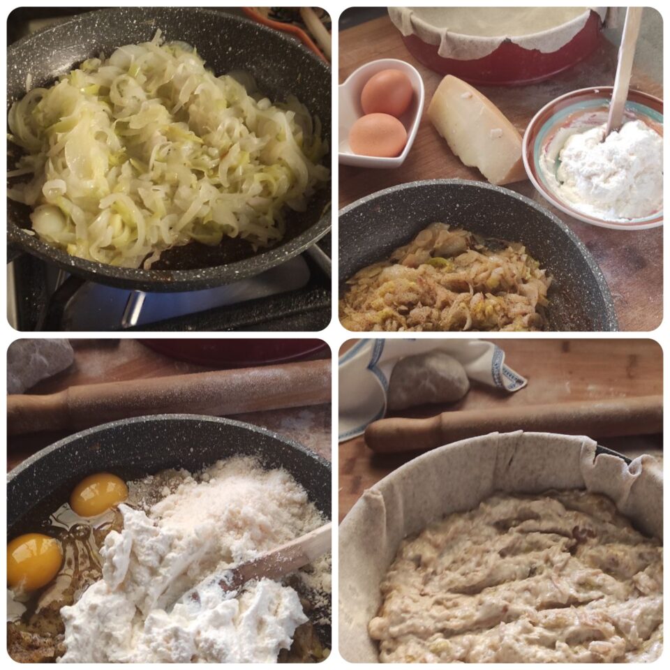 Come preparare il ripieno della torta di cipolle alla ligure.