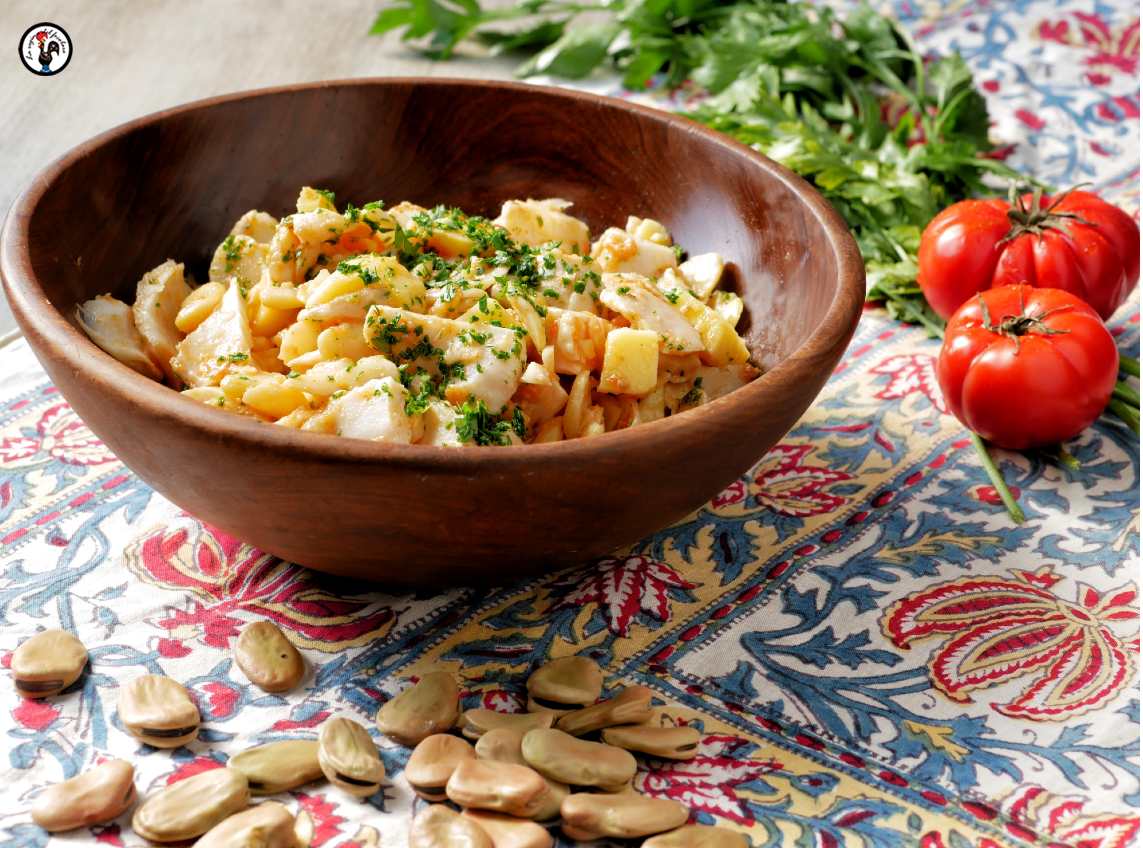 Stokke e bacilli, lo stoccafisso con le fave genovese