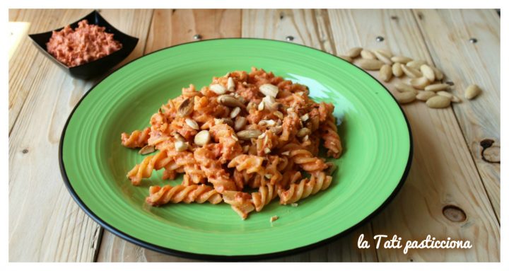 fusilli con pesto di pomodori secchi IMMAGINE IN EVIDENZA