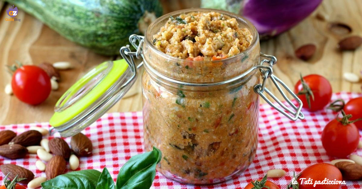 PESTO di MELANZANE ZUCCHINE CRUDE e POMODORINI: un ottimo ...