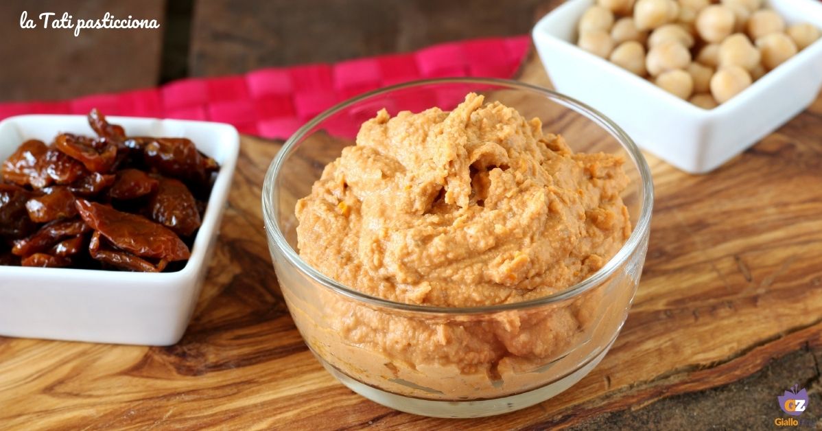 Hummus di pomodori secchi e paprika Ricetta