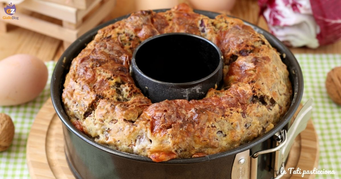 ciambella rustica radicchio speck e noci I I E