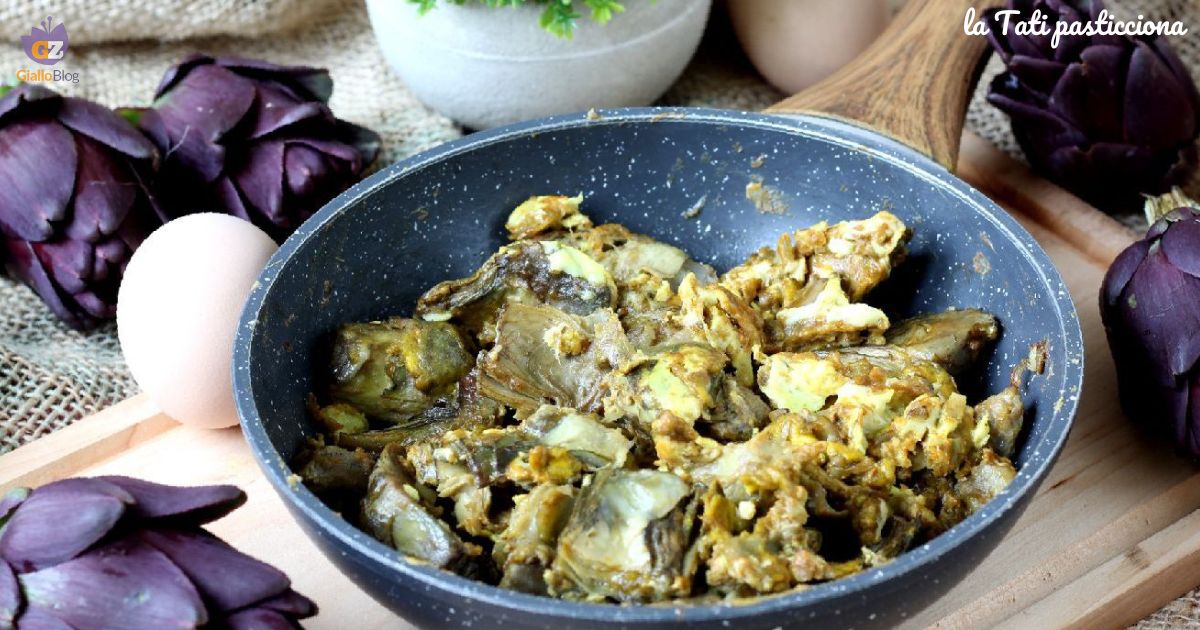 carciofi con uova strapazzate I I E