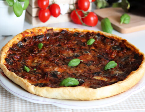 Torta rustica alla parmigiana di melanzane
