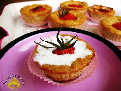 Muffin d’avena con pomodorini ricetta antipasti