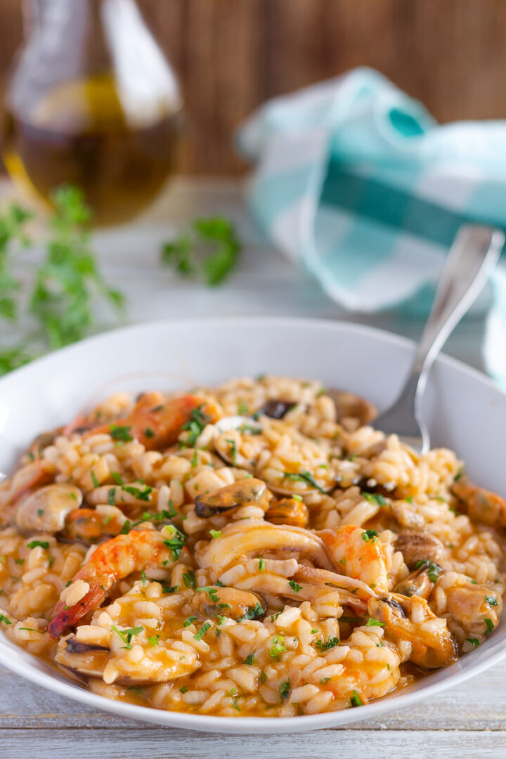 Risotto alla pescatora, ottimo primo sfizioso e semplice.