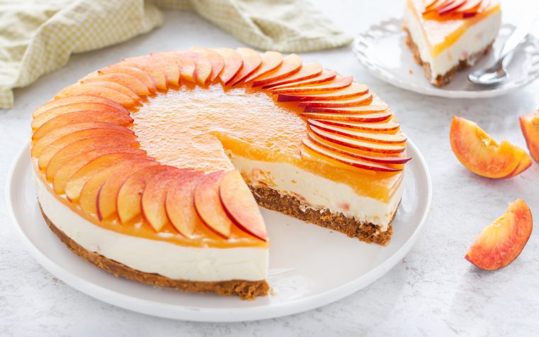 Cheesecake alle pesche Cheesecake alle pesche