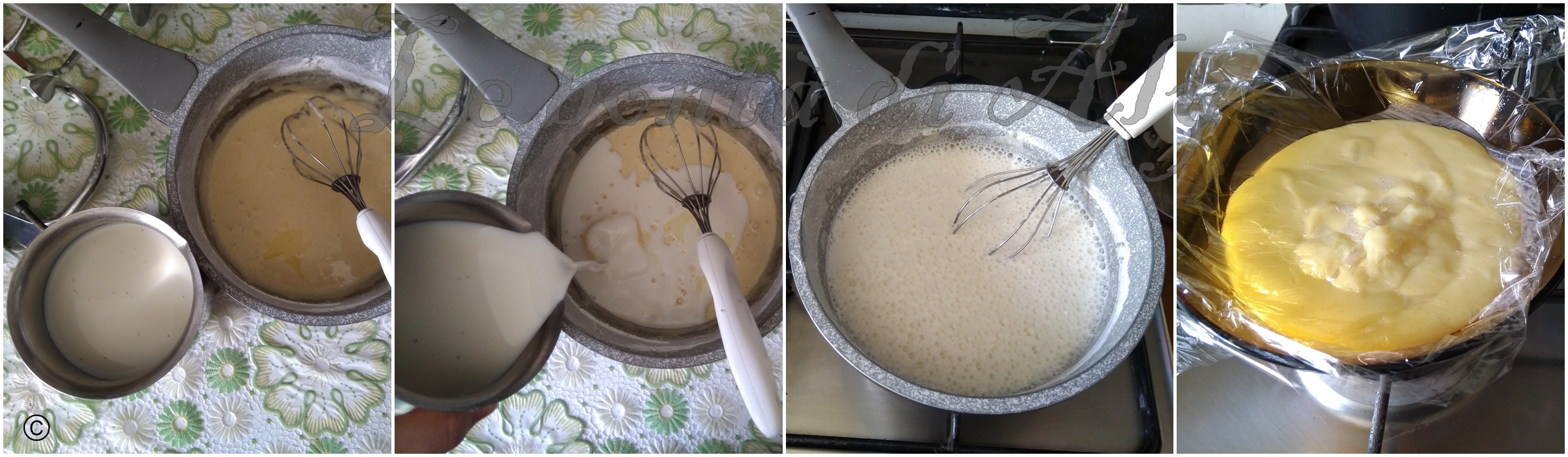 preparazione crema pasticcera