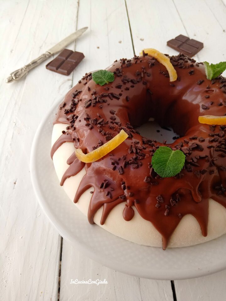 Panna cotta con ganache al cioccolato