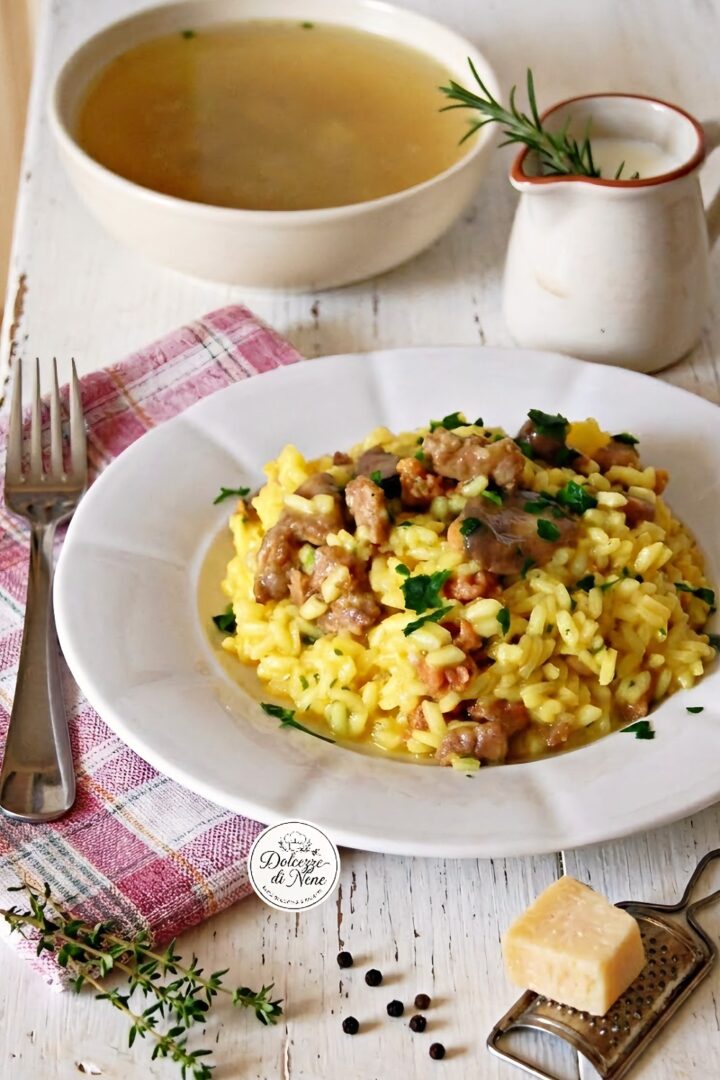 risotto salsiccia e funghi