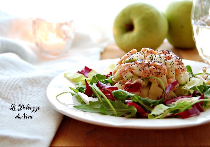 Tartare di salmone con mela verde