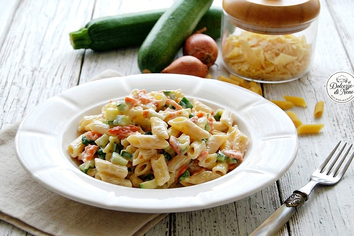 pasta salmone e zucchine