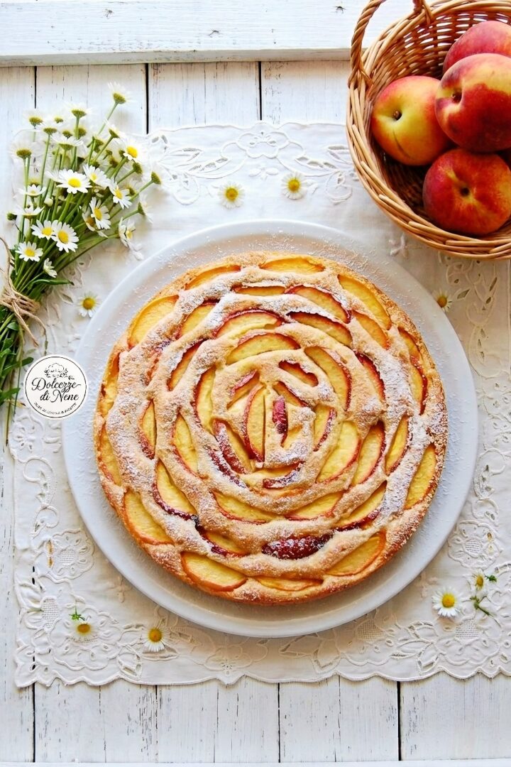 Crostata morbida alle pesche