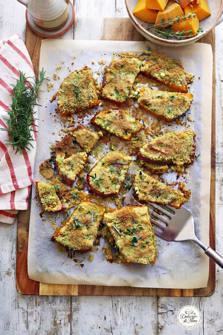 zucca saporita gratinata al forno