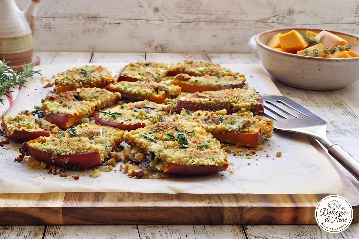 zucca saporita gratinata al forno