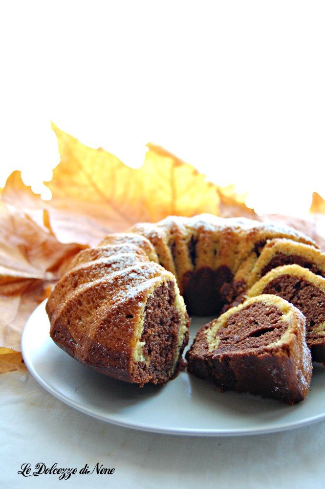 ciambella alla zucca arancia e cacao