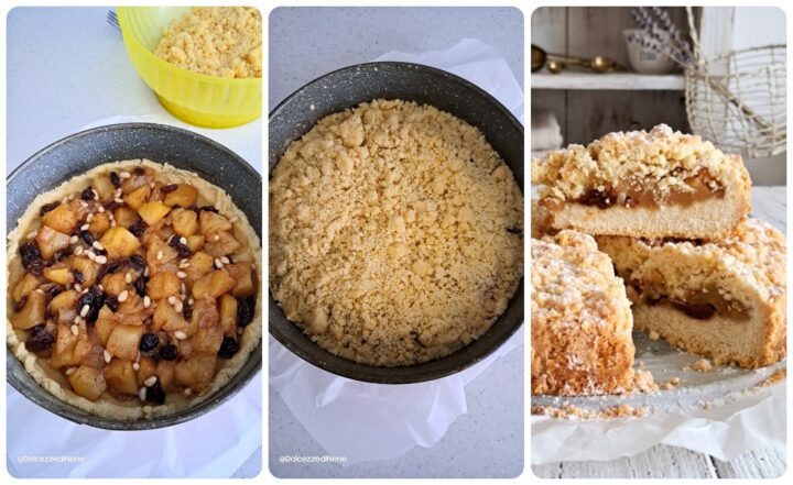 Torta sbriciolata al gusto strudel