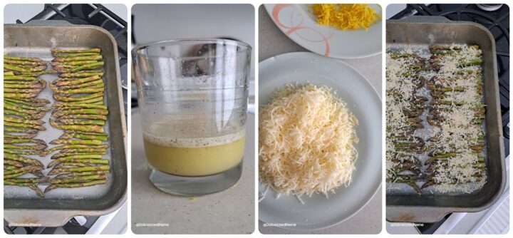 asparagi al forno con limone e parmigiano