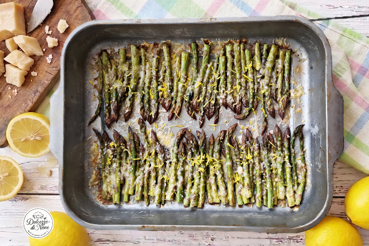 asparagi al forno con limone e parmigiano