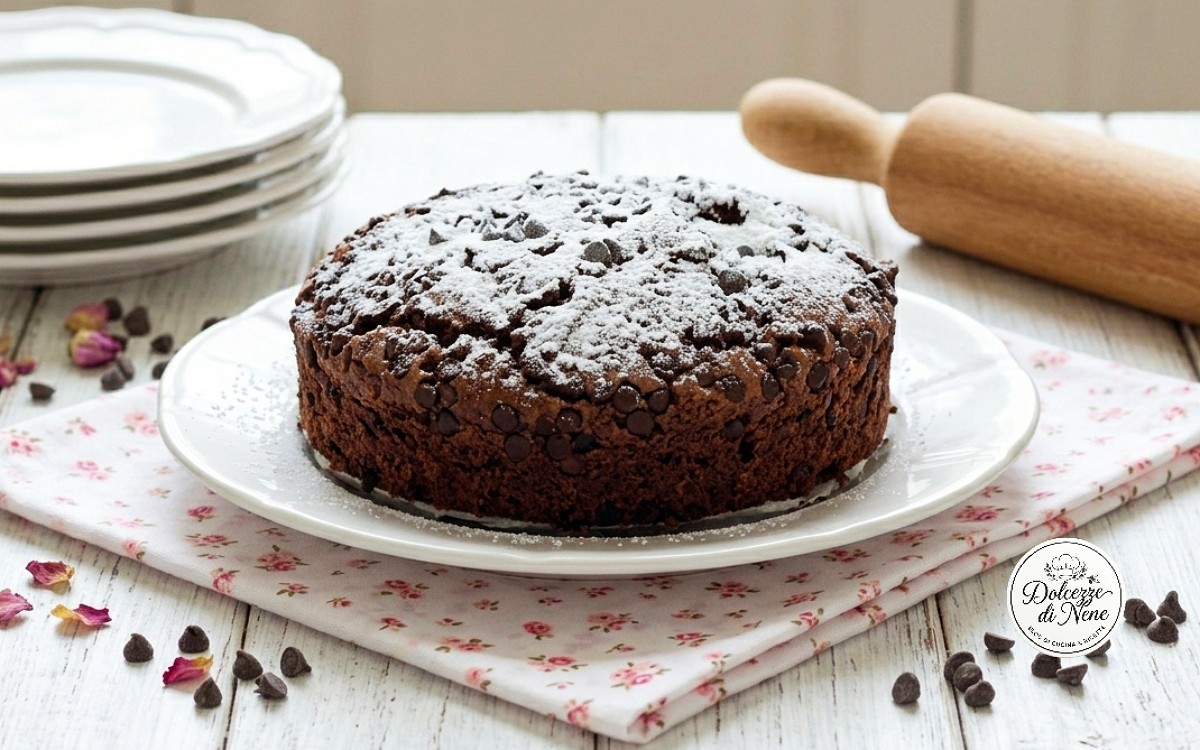 torta al cioccolato senza lattosio e senza uova