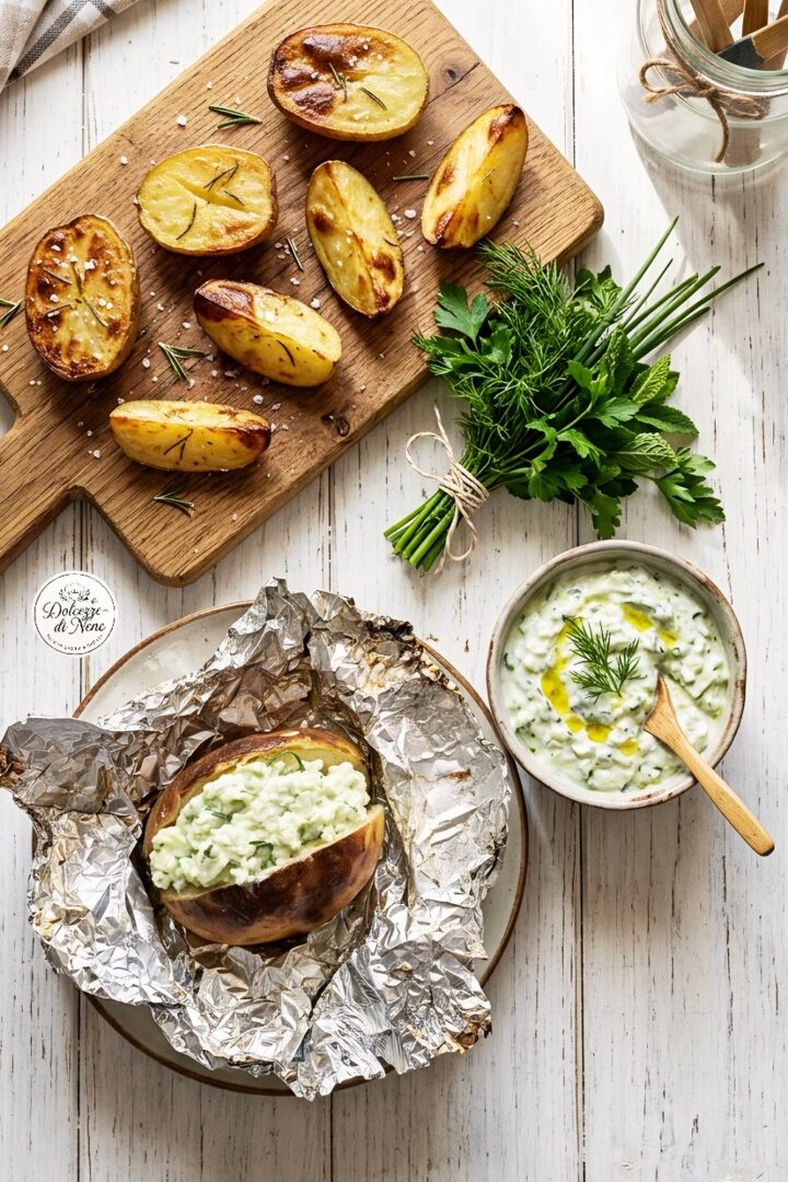 patate al cartoccio sulla brace
