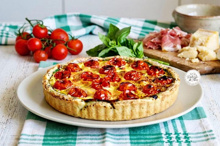 Quiche pomodorini e speck