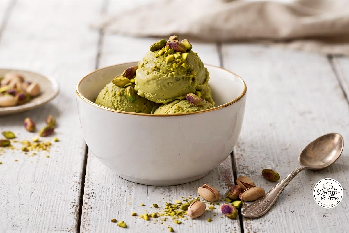 gelato al pistacchio senza gelatiera