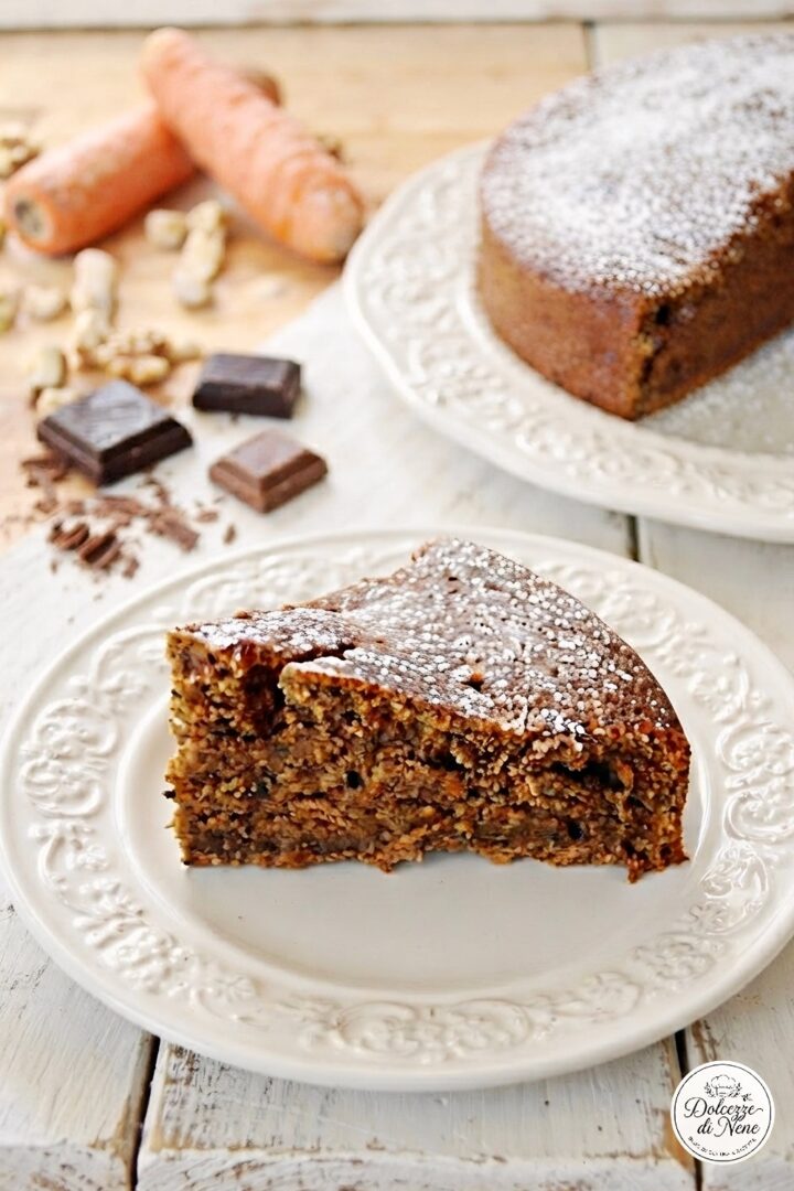 torta carote e cioccolato