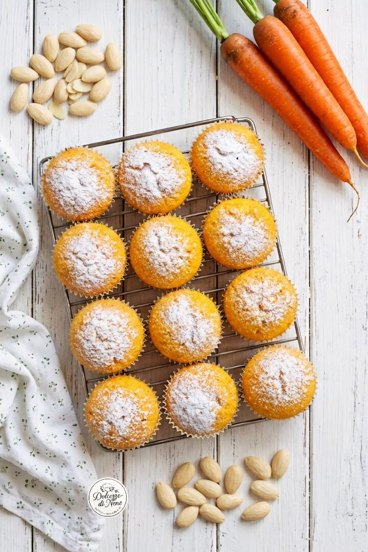tortine alle carote e mandorle