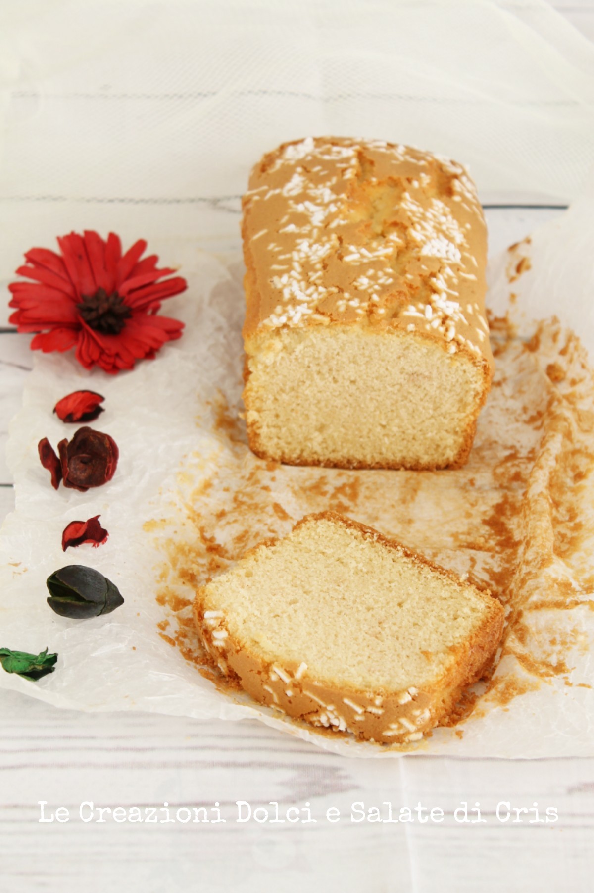 plumcake con farina di riso e mele