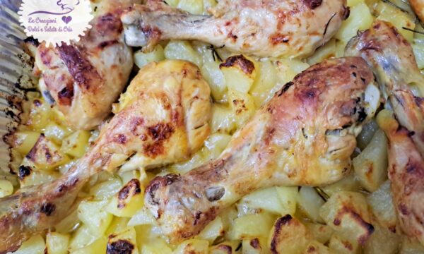 Pollo al forno con patate