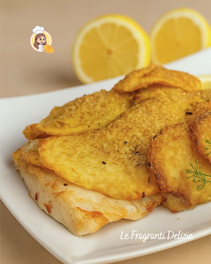 Filetto di pesce con patate in friggitrice ad aria