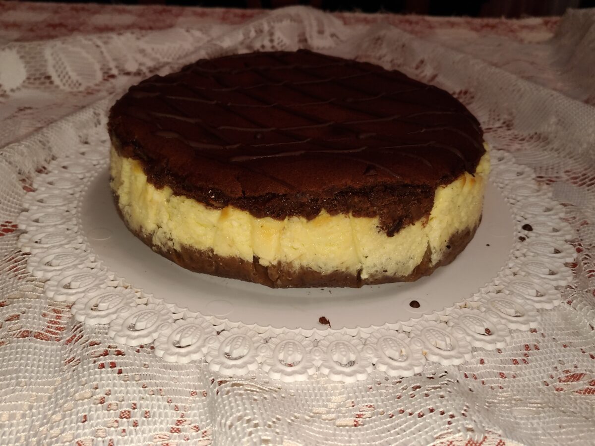 Cheesecake al cioccolato bicolor