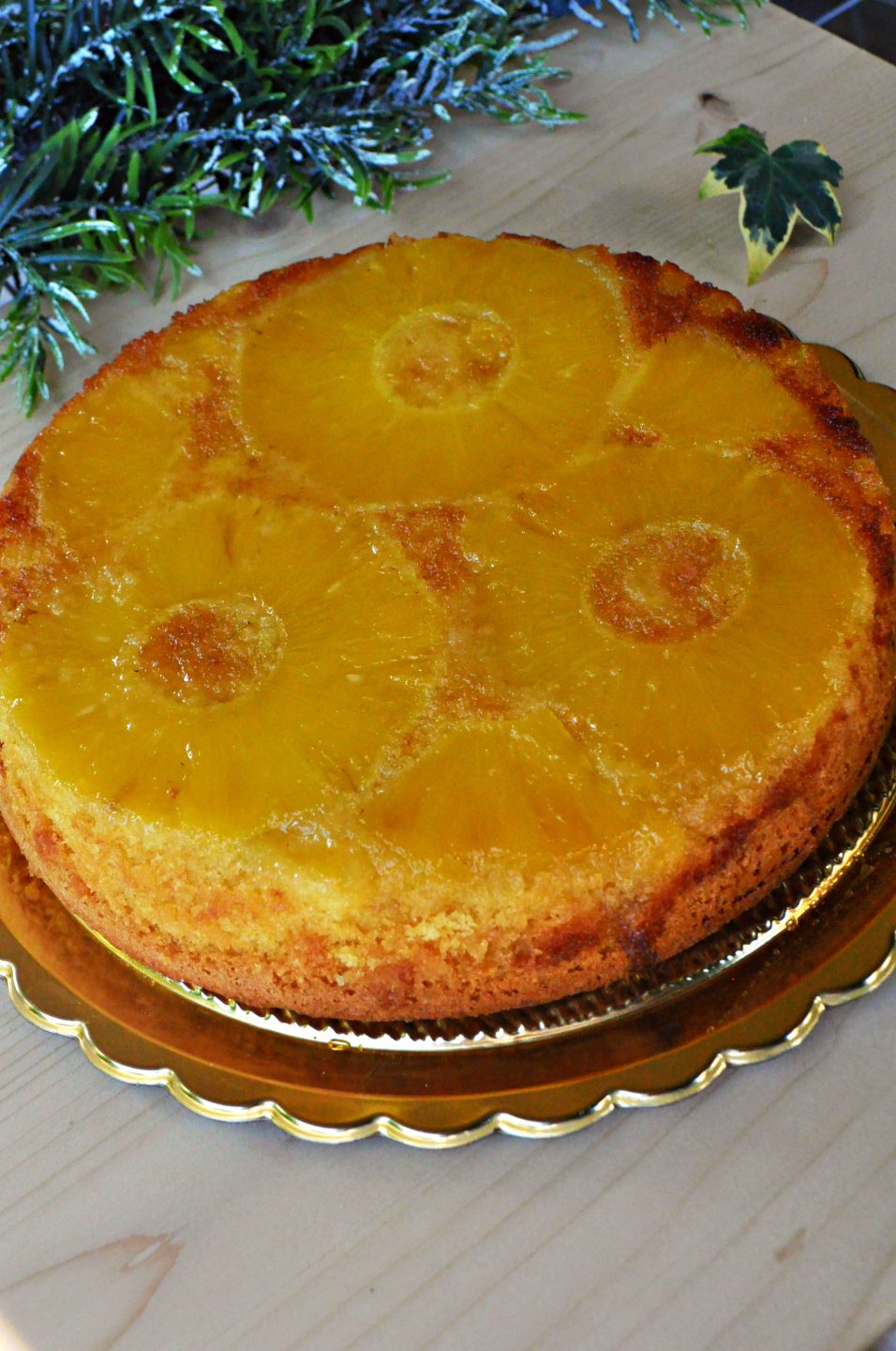 Torta rovesciata all'ananas senza glutine