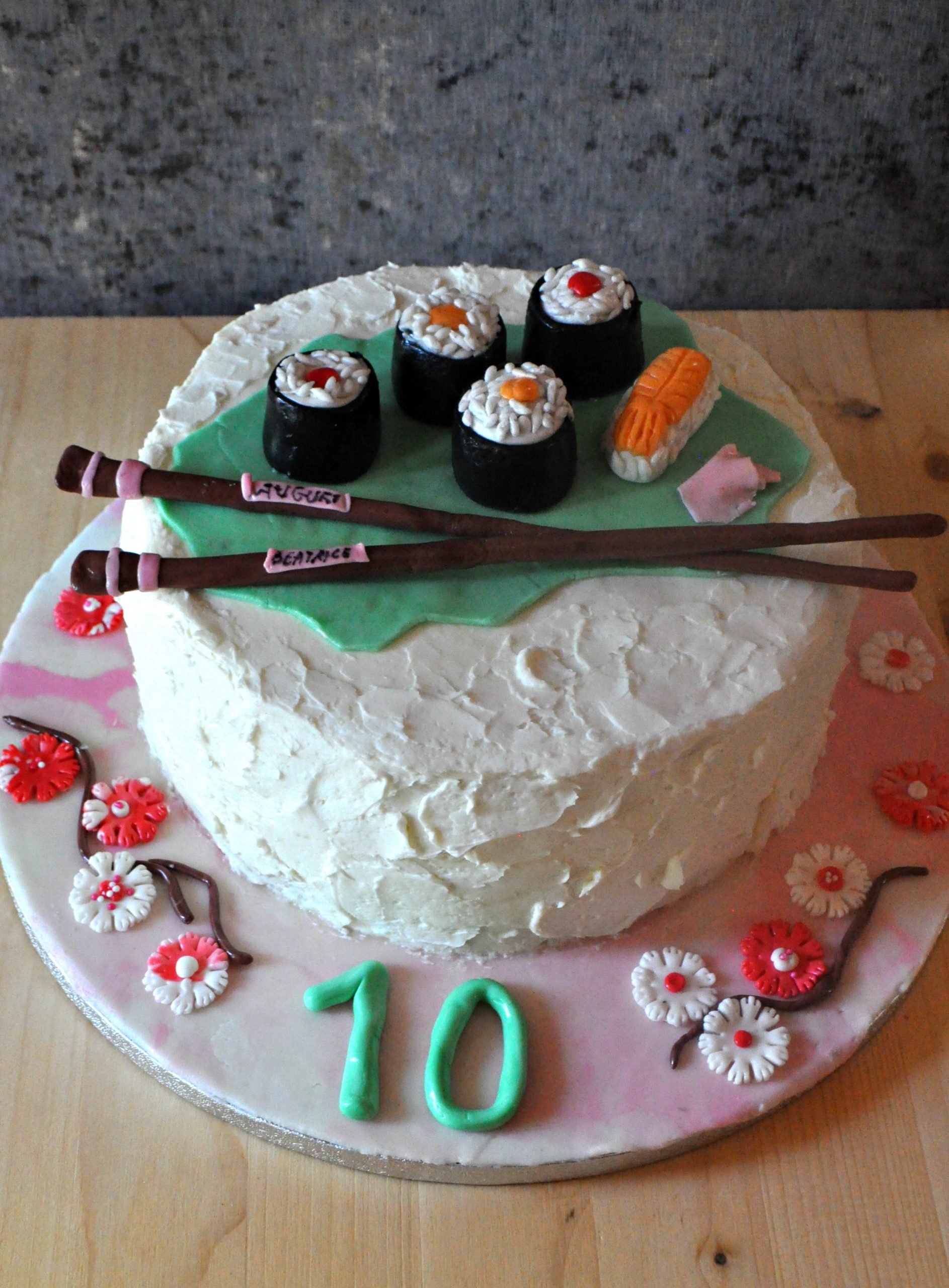 Torta Compleanno Sushi Cake Le Merende Della Franci