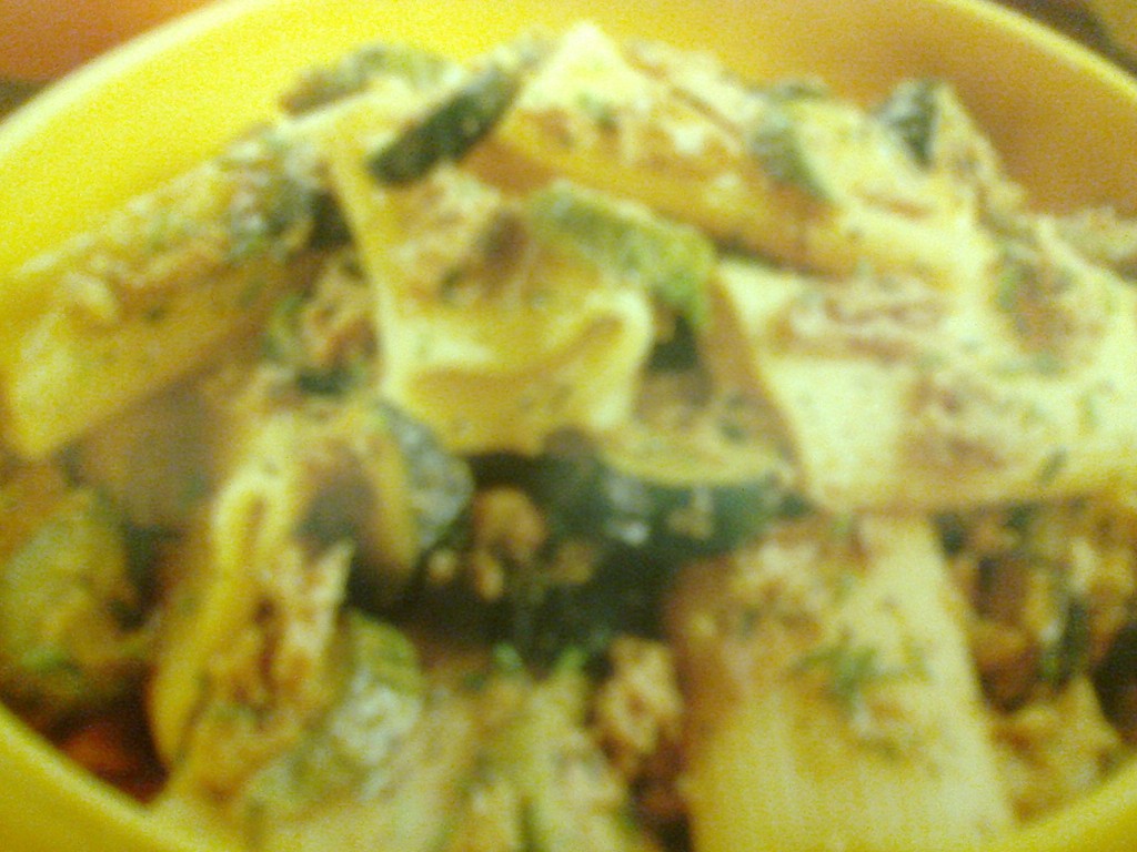 Rigatoni tonno e zucchine