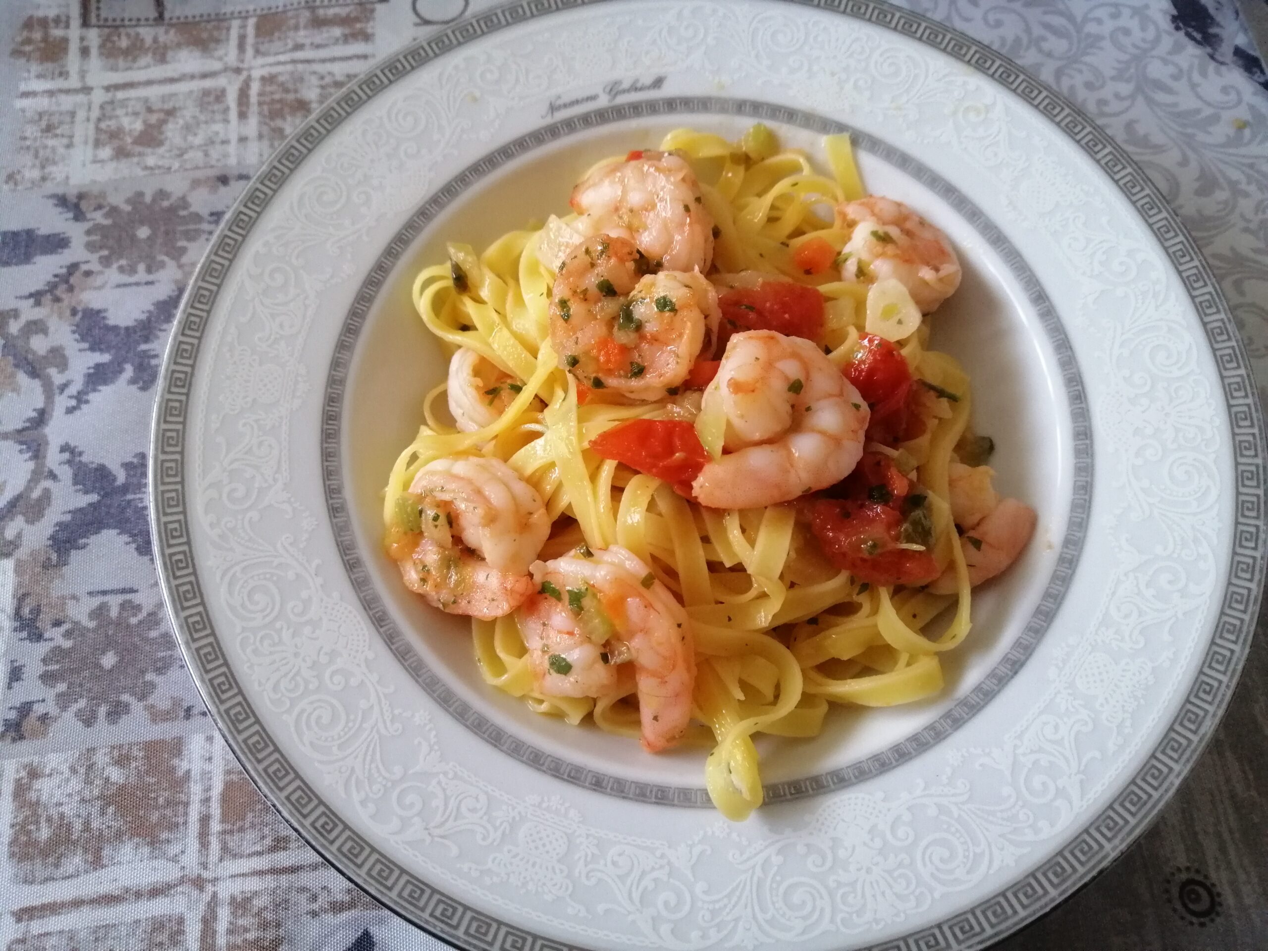 Tagliolini con mazzancolle Le mie loverie