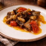 Spezzatino di pecora con pomodorini