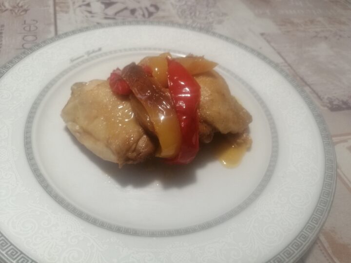 Pollo ai peperoni